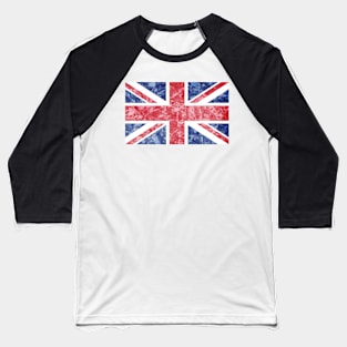 Distressed British Flag - Union Jack Baseball T-Shirt